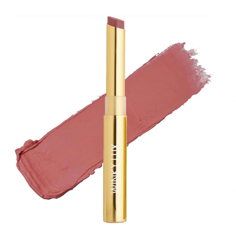 WINKY LUX Skinny Plump Demi-Matte Lipstick - Rose Hotel, NEW